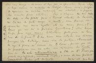 Bilhete-postal de Joaquim de Araújo a Teófilo Braga