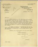 Carta de S. A. Truman para Manuel Teixeira Gomes