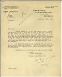 Carta de S. A. Truman para Manuel Teixeira Gomes