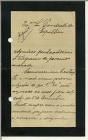 Carta de Manuel Pedro de Abreu para Sidónio Pais
