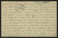 Bilhete-postal de Joaquim de Araújo a Teófilo Braga