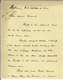 Carta de José Teixeira Gomes para Manuel Teixeira Gomes