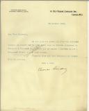 Carta de Thomas Harden (?) para Manuel Teixeira Gomes