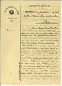 Carta de Raul Ferrão para Rui da Cunha