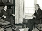 Fotografia de Ramalho Eanes com Juan de Bourbon e Batenberg