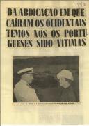 Da abdicação em que caíram os ocidentais temos nós os portugueses sido vítimas