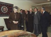 Fotografia de Ramalho Eanes com Ferrer Correia, Azeredo Perdigão e Madalena Perdigão