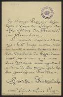Carta de Alfredo Luis Sousa a Teófilo Braga