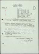 Nota-circular do Chefe do Estado-Maior do Exército (CEME) dando instruções sobre as comemorações do centenário do nascimento de Óscar Carmona