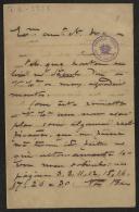 Carta de Padre António do Espírito Santo Ramos a Teófilo Braga