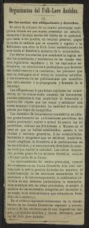 Organizacion del Folk-Lore Andaluz - IX De los socios: sus obligaciones y derechos