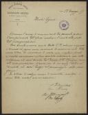 Carta da Comitato Universitario Executivo per il Monumento a Giordano Bruno a Teófilo Braga