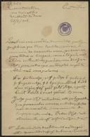 Carta de António Luis da Silva Mondragão a Teófilo Braga