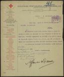 Ofício da Sociedade Portuguesa da Cruz Vermelha para o Estado-Maior da 4ª Divisão do Exército sobre a atribuição do diploma da Cruz Vermelha do Mérito