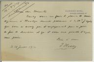 Carta de J. Hackley (?) para Manuel Teixeira Gomes