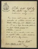 Carta de Alves dos Santos, do gabinete do Director da Universidade de Coimbra a Teófilo Braga
