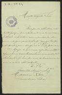 Carta de Maurício Rosa a Teófilo Braga