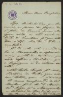 Carta de Anselmo de Morais para Teófilo Braga
