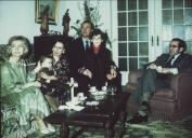 Fotografia da família Eanes com os reis de Espanha