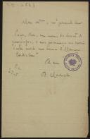 Carta de Bernardino Machado para Teófilo Braga