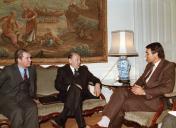 Visita do político russo Susinov (?) a Portugal
