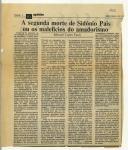 A segunda morte de Sidónio Pais ou os malefícios do amadorismo