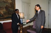 Visita de Afonso Macacho Marceta Dhlakama  a Portugal