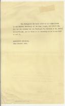 Cópia de ofício de Manuel Teixeira Gomes para The Navy League