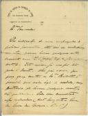Carta do Comando Geral do Corpo de Tropas da Guarnição de Lisboa para Eurico Cameira
