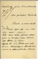 Carta de Ana Rosa e Maria Manuela Teixeira Gomes para Manuel Teixeira Gomes