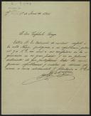 Carta de José Rubio y Galí a Teófilo Braga
