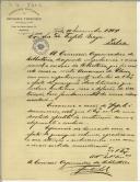 Carta da Comissão Organizadora da Biblioteca da Associação Portuense dos Empregados de Escritório para Teófilo Braga