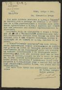 Carta de Livraria Chardron a Teófilo Braga