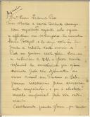 Carta de José Relvas para Sidónio Pais