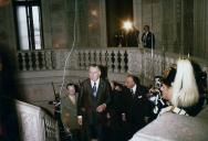 Fotografia de Emílio Garrastazu Médici, por ocasião da sua visita de Estado a Portugal, na Câmara Municipal do Porto.