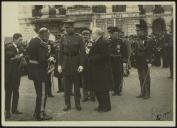 Fotografia de António José de Almeida, em Lisboa, durante a visita de Estado dos reis da Bélgica a Portugal