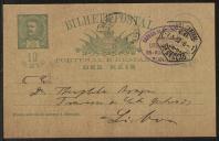 Bilhete-postal de Henrique Marques a Teófilo Braga