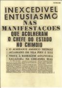 Inexcedível entusiasmo nas manifestações que acolheram o Chefe do Estado no Chimoio