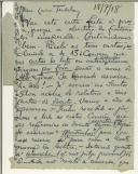 Carta de Afonso Costa para Tudela das Montanhas