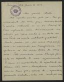 Carta de A. do Prado Coelho a Teófilo Braga
