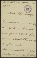 Carta de José de Macedo para Teófilo Braga