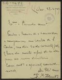 Carta de António José de Almeida a Teófilo Braga