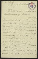 Carta de Francesco Leuzzi a Teófilo Braga