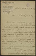 Carta de Joaquim Cardoso de Sousa Gonçalves a Teófilo Braga