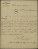 Carta de Joaquim Cardoso de Sousa Gonçalves para Teófilo Braga