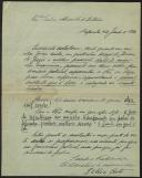 Carta de Júlio Costa para José Mendes Cabeçadas