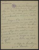 Carta de J. V. de Azevedo, da Academia Brasileira de Letras, a Teófilo Braga