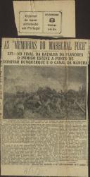 As "Memórias do marechal Foch"