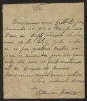 Bilhete de Maria Joana a Teófilo Braga
