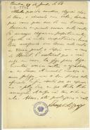 Carta de Teófilo Braga para Maria do Carmo Xavier de Barros Leite